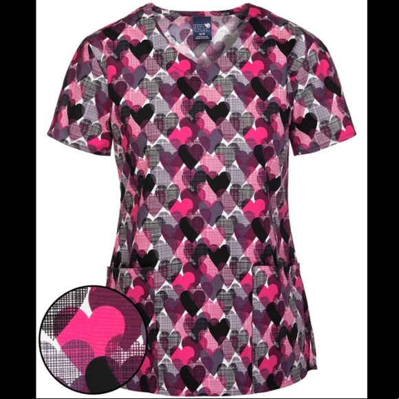 Zoe + Chloe Scrub Top - Picture 1 of 5